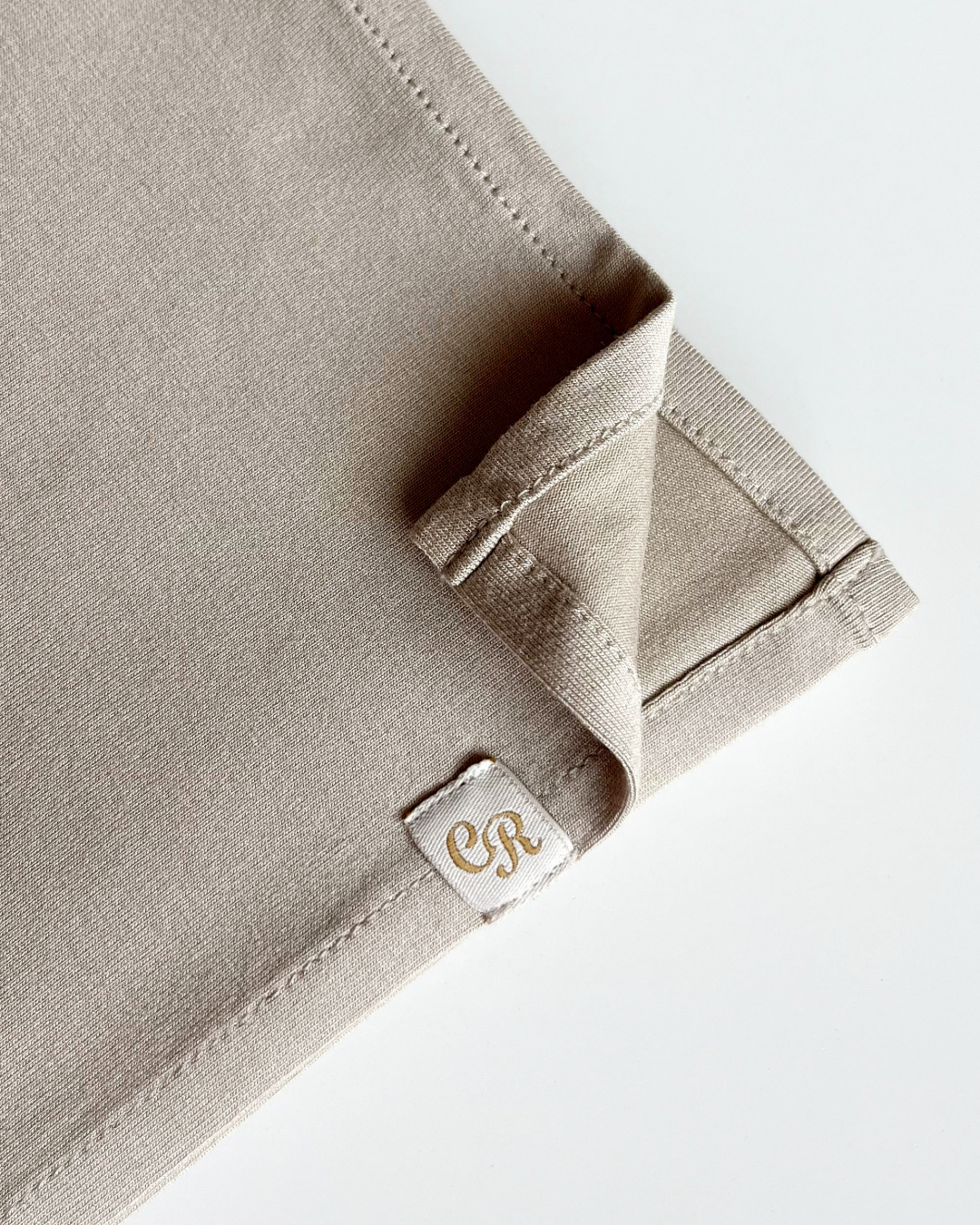 chale en jersey beige vue de details