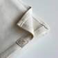 chale en jersey blanc casse vue de details
