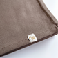 chale en jersey marron clair vue de details