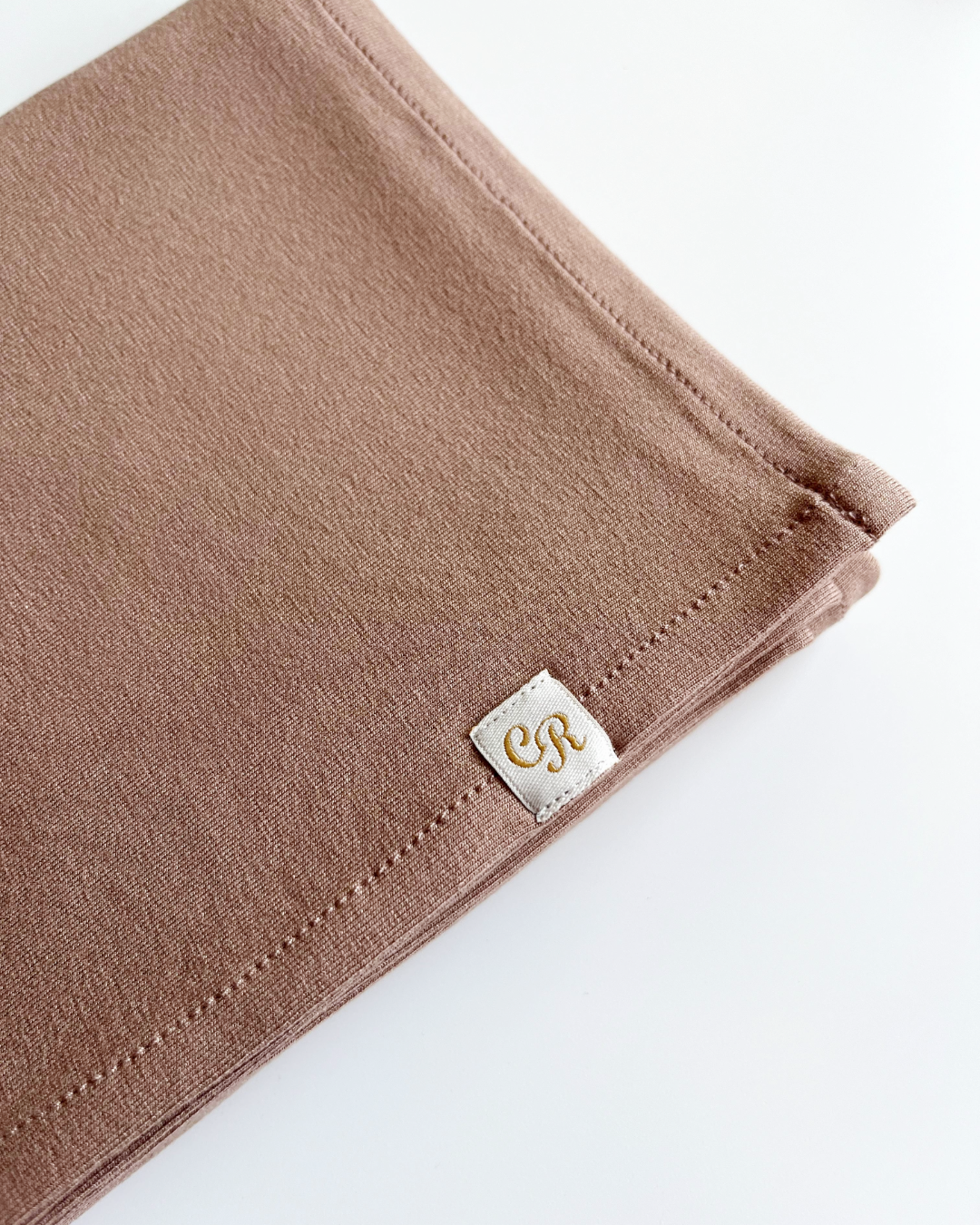 chale en jersey rose came vue de details