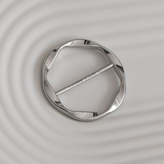 hijab ring silver